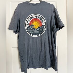Rip Curl Men's Blue Graphic Tee